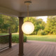Contemporary 25cm Sphere Pendant White Finish E27 Contemporary 25cm Sphere Pendant White Finish E27